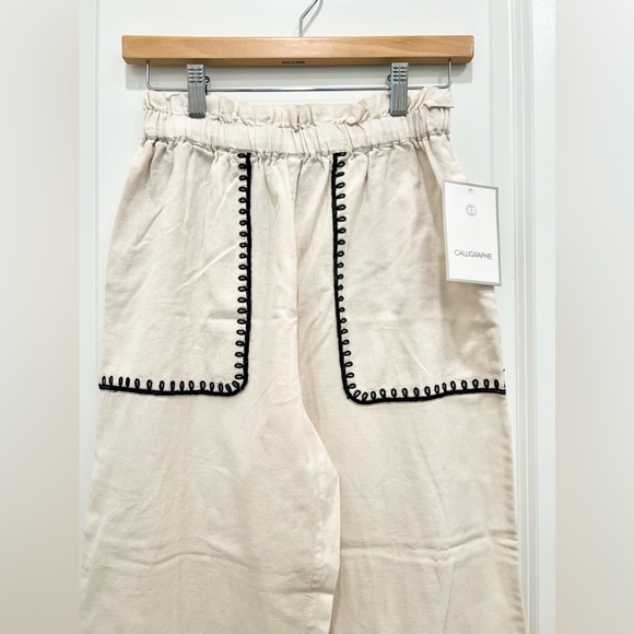 ANTHROPOLOGIE x CALLIGRAPHIE Cotton Pants - Picture 2 of 7